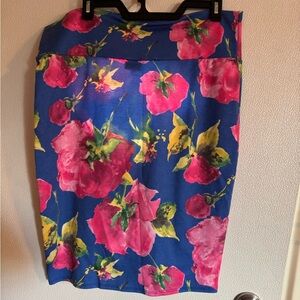LuLaRoe Vibrant Floral Pencil Skirt